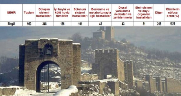 Ölüm oranlarının en yüksek olduğu iller