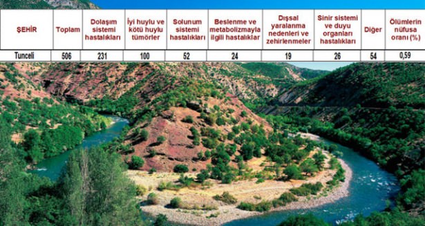 Ölüm oranlarının en yüksek olduğu iller