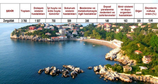 Ölüm oranlarının en yüksek olduğu iller