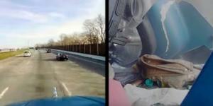 Parçalanan TIR’dan burnu bile kanamadan çıktı