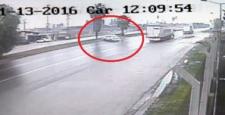 Anne ve oğlunun öldüğü kaza kamerada