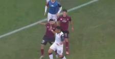 Gol sonrası sevinç ortalığı karıştırdı