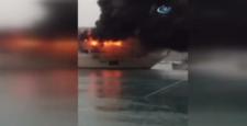 Muğla’da Rus iş adamına ait yat yandı