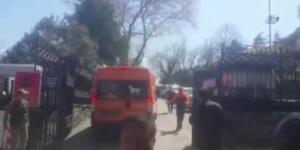 Gülhane Parkı’nda duvar çöktü