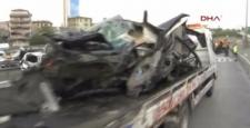 TEM’de zincirleme kaza! Yol trafiğe kapandı