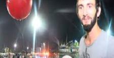 Rizeli gencin dev balon nöbeti!