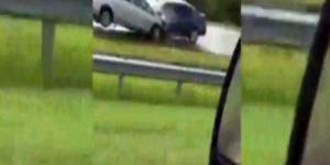 Ters şeritten giden otomobil kazaya davetiye çıkardı