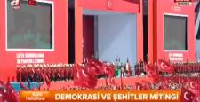 Yenikapı mitinginde mehteran şov