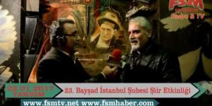 23.Bayşad İstanbul Şubesi Şiir Etkinliği